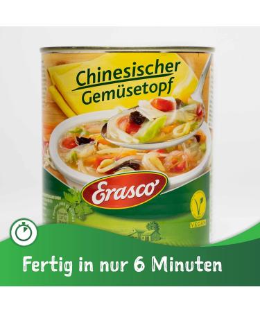 Erasco Chinese Vegetable Pot Vegetarian 800g - Quick & Delicious 2-Pack (16 Vegetables) - Best International Shipping - Buy Online on GoSupps.com