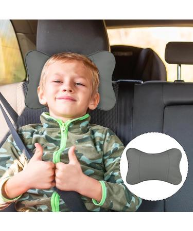 Fadcaer Car Neck Pillow - Small Car Headrest Cushion for Child - Universal Seat Support for Travel/Office/Home (Grey) - Buy Online on GoSupps.com