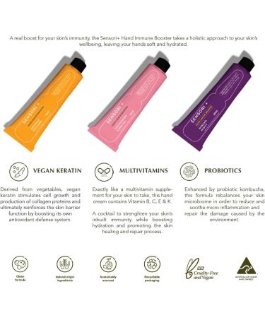 SENSORI + Hand Immune Booster - Australian Vegan Hand Cream - Men and Women Moisturizer for All Skin Types - Toowoomba Carnival 4350-75g - Buy Online on GoSupps.com