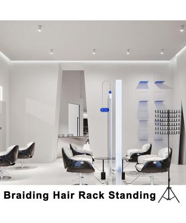 AUTOECHO Braiding Hair Rack Standing | Height Adjustable Hair Separator Stand With 144 Pegs | Hair Extension Holder With Hair Braiding Tools Braiding Hair Supplies Included - Buy Online on GoSupps.com