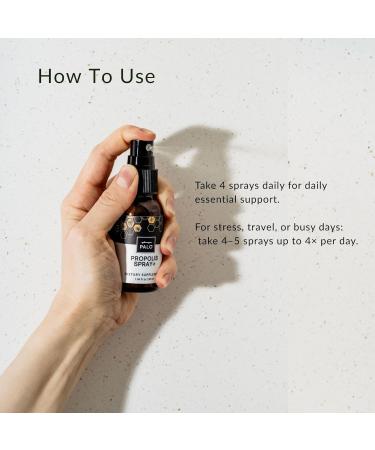 PALO Propolis Throat Spray Bee Brazilian Green Propolis Extract Natural Immune Support & Sore Throat Relief - Antioxidants Keto Paleo Gluten-Free (1.06 oz | 30 ml) (Extra Strenght) Extra Strength with Peppermint - Buy Online on GoSupps.com