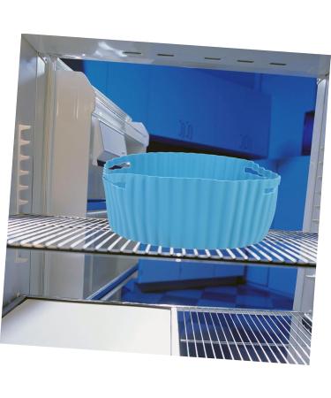 Alipis 3pcs Air Fryer Pan Baking Pans Silicone Steamer Insert Tray Silicone Mat for Air Fryer Bakeware Food Bluex3pcs 19X19X7CMx3pcs - Buy Online on GoSupps.com