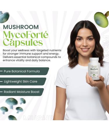 Ever Immune Support Mushroom Blend 60 Capsules for Enhanced Focus Vitality and Energy Balance Vegan Non-GMO Made in USA - Buy Online on GoSupps.com