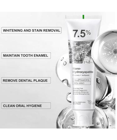 7.5% Hydroxyapatite Toothpaste for Advanced Enamel Protection Appropriate for Sensitive Teeth Gentle and Effective Formula Fresh Mint (Pack of 1) - Buy Online on GoSupps.com