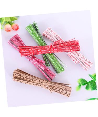 Milisten 3000 Pcs Ties for Cone Bags Packaging Ties Celophane Bags Ties for Food Bags Wall Lamination Candy Bags Ties Colored Cellophane Bags Gift Tie Ribbon Sealing Tape Bread Rosyx3pcs 9X0.4cmx3pcs - Buy Online on GoSupps.com