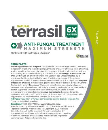 Terrasil Anti-fungal Treatment 50gm Max + Antifungal Cleansing Soap | 6X Faster Healing with Natural Clotrimazole | Soothing Relief for Infections - Buy Online on GoSupps.com