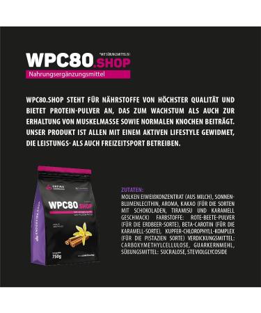 Orfina Whey Protein Powder 80% - 750g | Vanilla Taste | Muscle Building & Fat Loss | 25 Portions | Optimal Dietary Supplement - Buy Online on GoSupps.com