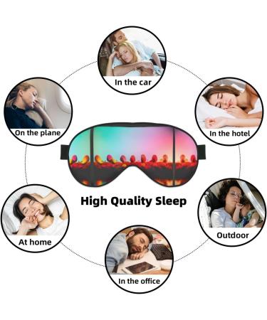Bright Beautiful Colorful Art Print Double-Sided Eye Mask Soft and Light Blocking for Enhancing Sleep Quality - Buy Online on GoSupps.com
