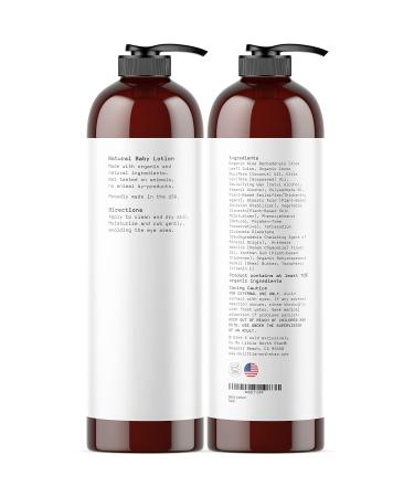 Organic Baby Lotion with Chamomile & Vitamin E - Hypoallergenic Daily Moisture for Sensitive Skin - Sulfate-Free - 8oz Made in USA - Buy Online on GoSupps.com