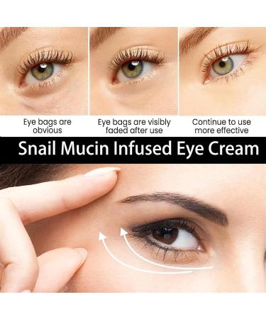 2024 New Radiant Eye Cream Infused with Snail Mucin Snail Mucin Eye Cream Moisturizing and Nourishing Eye Cream Anti-Wrinkle Eye Cream a - Buy Online on GoSupps.com