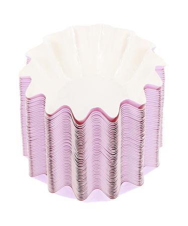 Warmhm 50 pieces of paper cup made of wax which wax letters wax letters candle inserts electrical wax warmer.Wax melting Warmer liner PET-coated paper paper paper heating violet purple 8.9x8.5x2.8cm