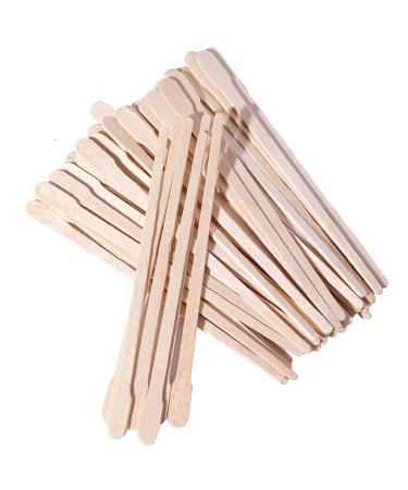 Smukdoo Eyebrow Wax Sticks Wax Applicator 100 PCS Wooden Wax Spatulas Wood Craft Sticks for Face and Small Hair Removal Sticks.