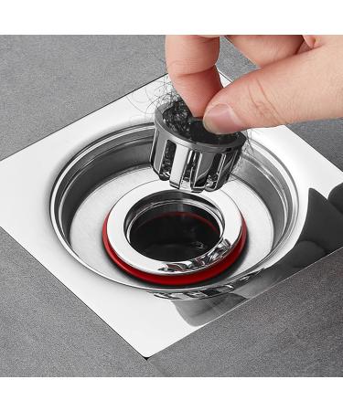 Anti-Odor Floor Drain Backflow Preventer Shower Waste Water Drainer Insert Drain Plug Hair Catchers Sewer - Buy Online on GoSupps.com