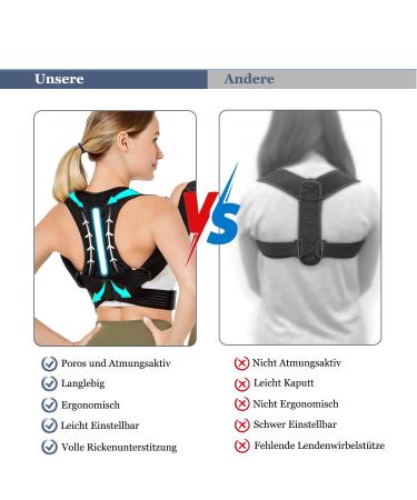 Adjustable Back Support Belt for Posture Correction - Neck Back & Shoulder Stabilizer for Men & Women - Buy Online on GoSupps.com