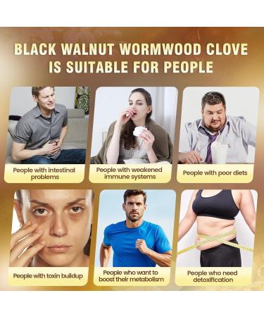 18-in-1 Black Walnut Wormwood Cleanse for Humans, 80 Day Supply, 6600mg Serving, Rapid Gut Cleanse & Digestive Health with Clove, Garlic, Turmeric, Pumpkin Seed, Oregano, Berberine & More 240 Softgels 1 Bag - Buy Online on GoSupps.com