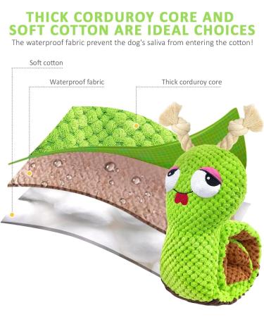 Buy Aeitpet Interactive Dog Toys - Squeaking Plush Snail for Large & Small Dogs | Ideal for Training & Dental Care - Buy Online on GoSupps.com