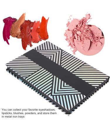 Buy Empty Makeup Palette - Black & White Striped Magnetic Palette with Mirror for Eyeshadow Lipstick Blush & Powder | International Shipping Available - Buy Online on GoSupps.com