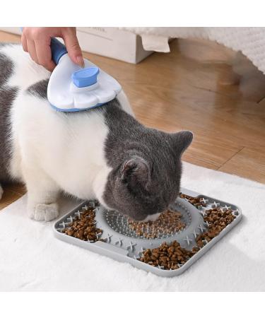 Koomuao Slip Mat for Dogs - BPA-Free Leaks & Suction Cup Slow Feeder Perfect for Swimming & Fur Care (Gray) - Buy Online on GoSupps.com