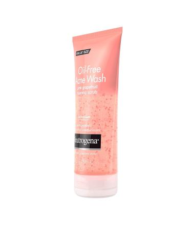 Neutrogena Oil Free Pink Grapefruit Acne Face Wash - Vitamin C & 2% Salicylic Acid Treatment for Breakouts - 6.7 oz - Gentle Foaming Facial Scrub - Buy Online on GoSupps.com