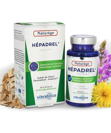 Hepadrel - 90 capsules of 400 mg Very dosed - Liver detox - Hepatobiliary (vesicle) - Detox (colon) - Hepato-protector (liver) - Linden sapwood milk thistle Desmodium... - Buy Online on GoSupps.com