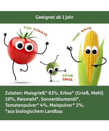 Buy FRECHE FREUNDE Puffed Organic Corn Sticks - Vegan Gluten-Free Vegetable Snacks (30g 2x8 Pack) - International Shipping Available - Buy Online on GoSupps.com