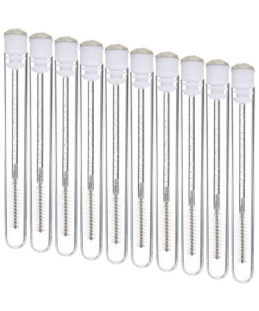Beavorty Lash Wand Tube 10pcs Clear Eyelash Mascara Lash Tech Supplies Eyelash Fan Stick Tube Portable Girl Extend White