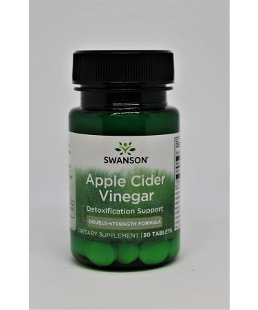 Swanson Double-Strength Apple Cider Vinegar 200mg - 30 Chewable Tabs for Digestive Health | Buy Internationally - Buy Online on GoSupps.com