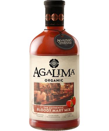 Agalima Organic Authenic Bloody Mary Drink Mix, All Natural, 1 Liter (33.8 Fl Oz) Glass Bottle, Individually Boxed