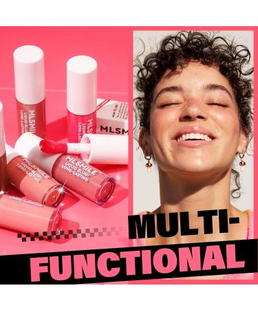 Liquid Blush Makeup Cheek Blush Soft Face Cream Dewy Finish Lightweight Long Lasting Waterproof Natural Look Easy to Use 2 Colors - Buy Online on GoSupps.com