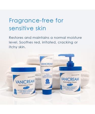 Vanicream Moisturizing Skin Cream 16 oz - Gentle, Irritant-Free Moisturizer for Sensitive Skin - Buy Online on GoSupps.com