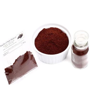  Feine W rze Ancho Chili Mexican Spice Powder Ground Red Brown | From Aromatic Chillies | Gluten Free | 20g - Buy Online on GoSupps.com