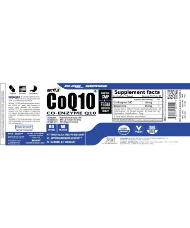 Buy Coenzyme Q10 (CoQ10) 50mg - 120 Capsules for Optimal Health | Fast International Shipping - Buy Online on GoSupps.com