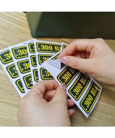 Aolamegs Ammo Can Vinyl Sticker Set - 40 Pack, 10 Varieties - 9MM, 5.56, 7.62, 12GA, .22, .223, .308, .300, .380, .45 - Buy Online on GoSupps.com