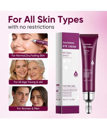 Eye Cream Stick Retinol Eye Cream for Dark Circles Vitamin E Hyaluronic Acid for Puffiness Anti Aging Anti-Wrinkle Firming Hydrating & Revitalizing Eye Creams for Men & Women 1 Fl Oz (Pack of 1) - Buy Online on GoSupps.com