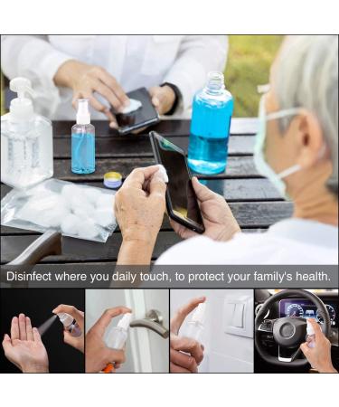 6 Pack 50ml Transparent Empty Spray Bottles - Refillable Fine Mist Atomizers with Funnel & Labels for Perfume Travel | White - Buy Online on GoSupps.com