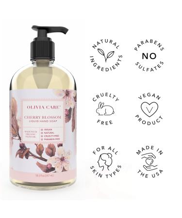 Olivia Care Liquid Hand Soap Cherry Blossom 18.5 Fluid Ounce Cherry Blossom 18.5 Fl Oz (Pack of 1) - Buy Online on GoSupps.com