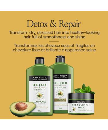 John Frieda Detox and Repair Conditioner for Dry Damaged Hair (250 mL) - Buy Online on GoSupps.com