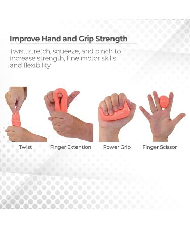 Sammons Preston Therapy Putty 4oz - Red Medium Soft | Hand Exerciser for Hand Rehabilitation & Grip Strength | Occupational Therapy Tool - Buy Online on GoSupps.com