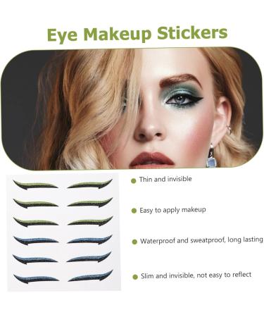 POPETPOP 12 Pairs Glitter Eyeliner Double Eyelid Tapes Double Eyelid Strips Skin Patch Miss Eyes - Buy Online on GoSupps.com