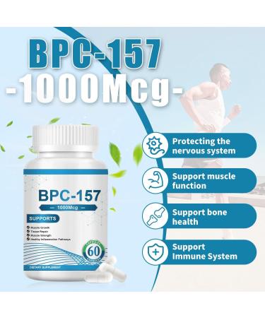 BPC -157 Peptide Capsule 1000mcg - 60 Capsules - Buy Online on GoSupps.com
