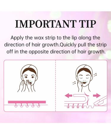 Beauty7 Face Wax Strips Set with Pearl Powder and Soothing Essential Oil - 10 Lips, 6 Eyebrow, 8 Other Strips for Facial Hair Removal - Buy Online on GoSupps.com