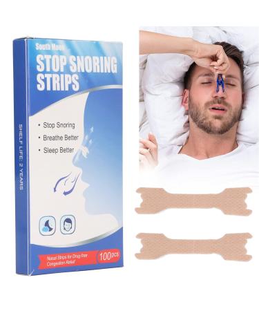 100 Pcs Nasal Strips for Snoring Relief and Nasal Congestion | Colds and Allergies Support - Buy Online on GoSupps.com