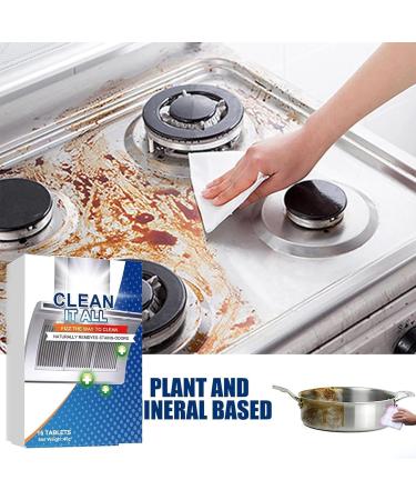 Multifunctional Effervescent Spray Cleaner Grease Stain Remover Foam Detergent Powerful Removal of Oil Stains for Kitchen 3PCS - Buy Online on GoSupps.com