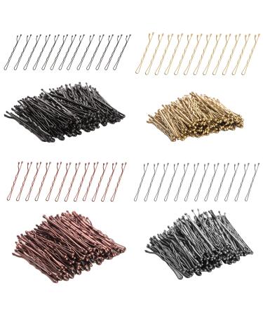 400Piece Gold Bobby Pins Curved-Hair Pins Bobby Pins For Thick Hair Decorative