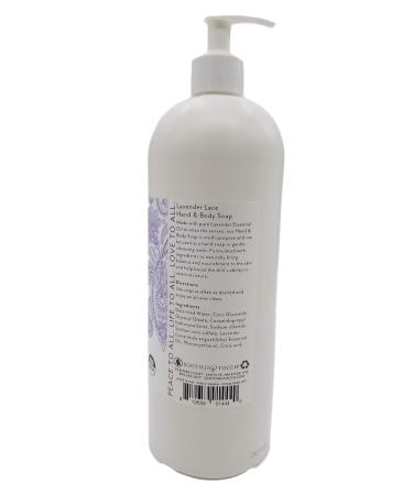 Soothing Touch Lavender Lace Hand & Body Soap - 32 oz | Professional Grade Paraben Free Vegan Gentle Cleanser - International Shipping Available - Buy Online on GoSupps.com