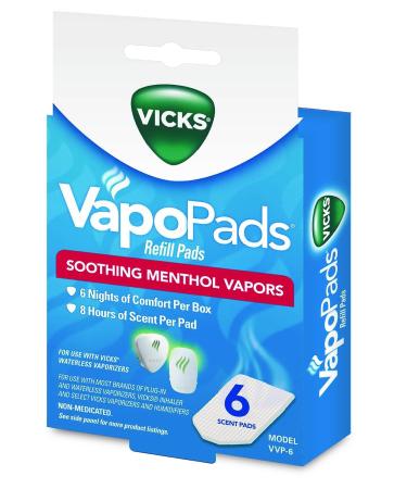 Vicks Soothing Vapors Replacement Pads White 6 count - Buy Online on GoSupps.com