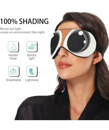 Haskirky Light Blocking Eye Mask | Breathable & Adjustable | Ideal for Travel, Yoga, Meditation | Cartoon Fox Eyes Design - Buy Online on GoSupps.com