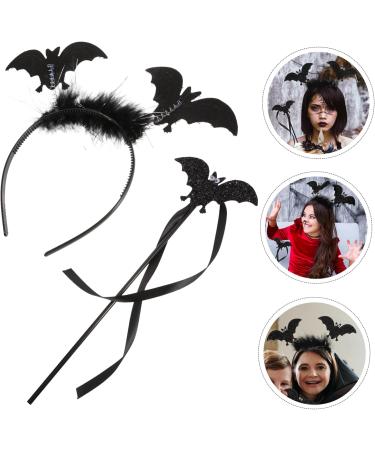 BESTYASH 1 Set Bat Headband for Cosplay Bat Accessories Bat Costume Women Halloween Wand Halloween Hair Accessories Headbands Halloween Cosplay Headband Bat Hair Bands Decor Bat Wand Fabric - Buy Online on GoSupps.com