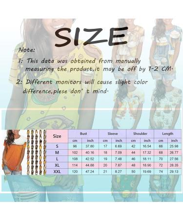 Lace Tops Fashion Shirts For Women Casual Printing Shirts Round Neck Short Sleeve Tee Tops Tunic Oktoberfest Tops Yellow X-Large - Buy Online on GoSupps.com