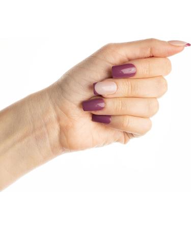 Nail HQ Pretty In Plum Square Nails - Buy Online on GoSupps.com